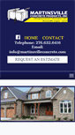 Mobile Screenshot of martinsvilleconcrete.com